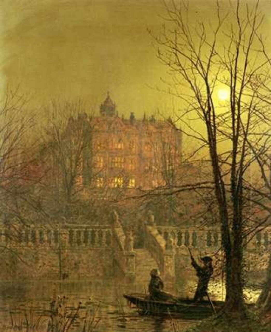 Under The Moonbeams Poster Print by John Atkinson Grimshaw - Item # VARPDX266447